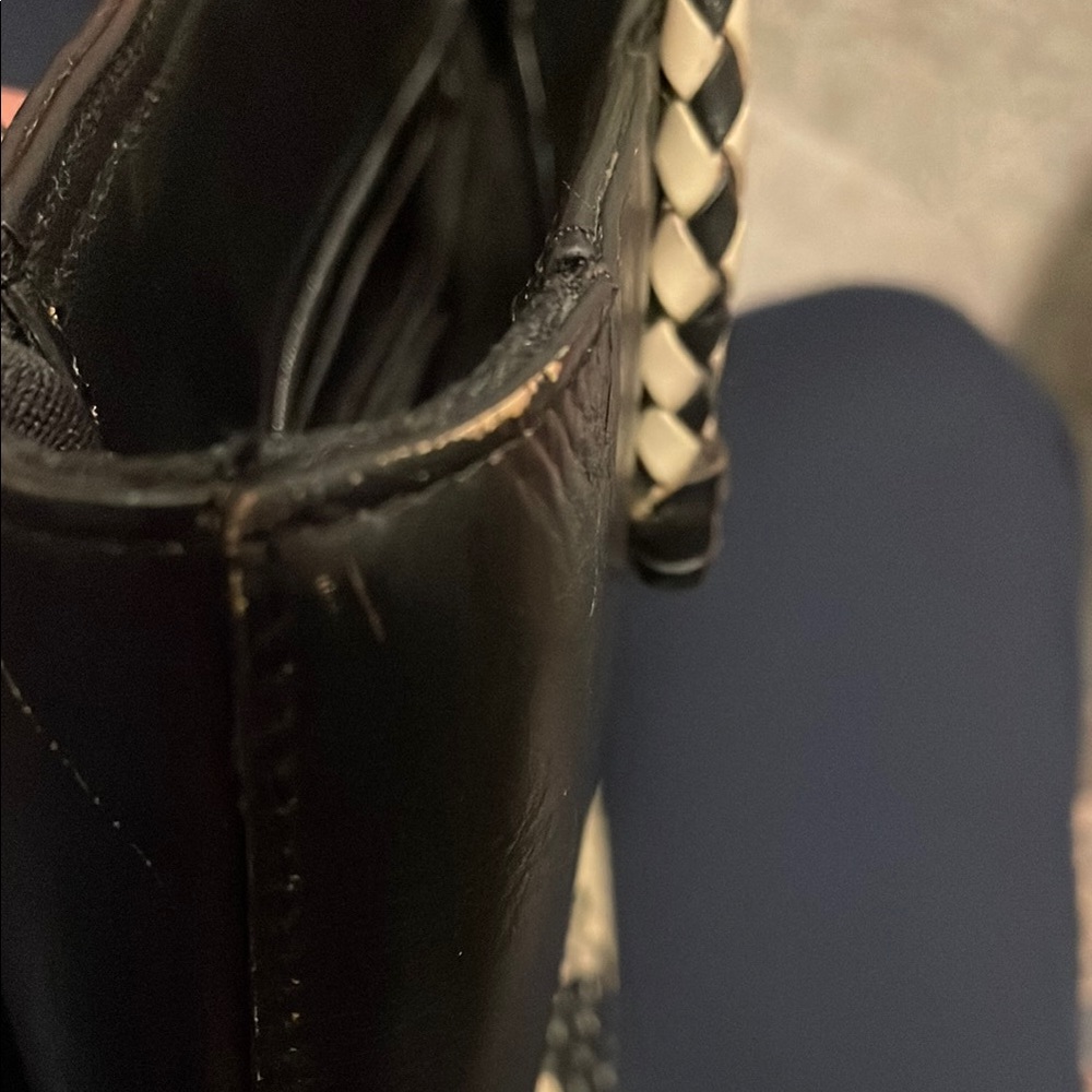 Aigner Black and Tan Small Tote Bag - Picture 7 of 8